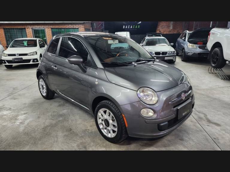FIAT - 500 - 2011/2012 - Cinza - Sob Consulta